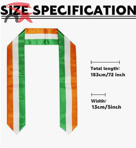 Estola de Graduación Unisex al por Mayor para Ceremonias de Inauguración, Bandera Nacional de Irlanda, Banda de Honor de 72 Pulgadas - Product Image 5