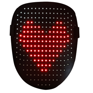 2023 DIY LED máscara fiesta RGB pantalla estática dinámica máscara LED recargable para Halloween Navidad - Product Image 6