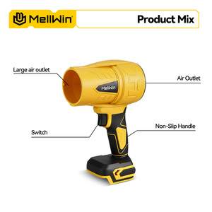 Souffleur électrique sans fil industriel MELLWIN 350 m/s avec 160 mph 500 CFM pour applications de séchage de neige automobile, batterie 18 V - Product Image 6