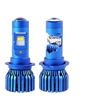 Phares LED H4 transfrontaliers pour voiture, mini-projecteurs, phares à effet poisson, feux LED de moto à faisceau haut et bas, pour rétrofit