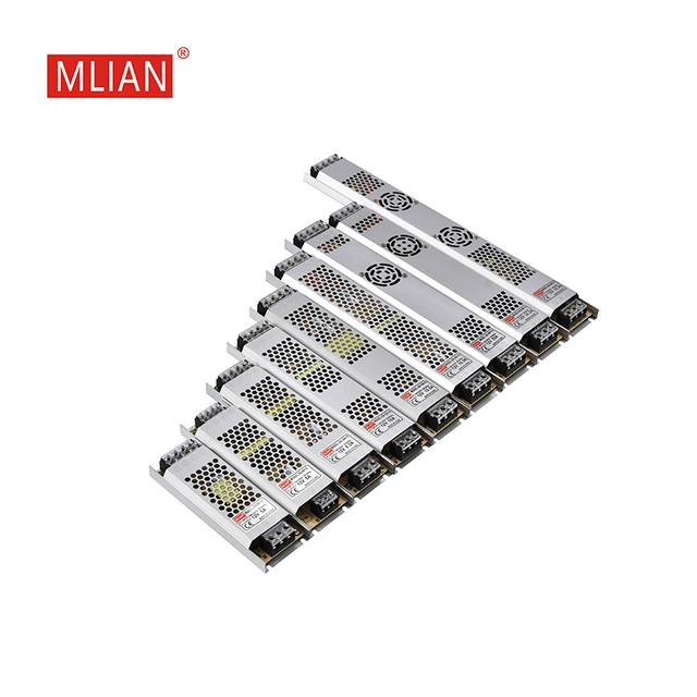 AC/DC Power Supply 176V-264V Input 12V/24V Output 5A-33A IP20 Aluminum Case 2 Year Warranty 200W-400W Output Power