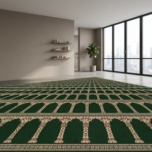 Muslim <b>Prayer</b> <b>Mat</b> Machine Made Medium Pile Rectangle Geometric Pattern Non-Slip Polypropylene Islamic Soft Portable Foldable - Product Image 3
