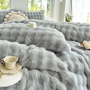 Couvre-lit en velours épaissi à bon <span class=keywords><strong>prix</strong></span> ensemble de quatre pièces ensemble de literie de 4 pièces 100% <span class=keywords><strong>couette</strong></span> en polyester - Product Image 4