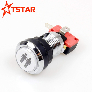 Nút Nhấn Arcade 33Mm Nút Dừng Khởi Động 1P/2P/Coin Nút Nhấn Được Chiếu Sáng LED 12V Cho Máy Chơi Game JAMMA Fighting - Product Image 4