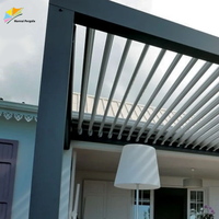 Auvent autoportant réglable pour terrasse, toit rétractable télécommandé, pergola