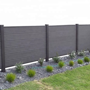 Venta directa de fábrica Valla compuesta de plástico y madera ignífuga Valla de jardín de privacidad Valla compuesta de privacidad clásica para exteriores - Product Image 1