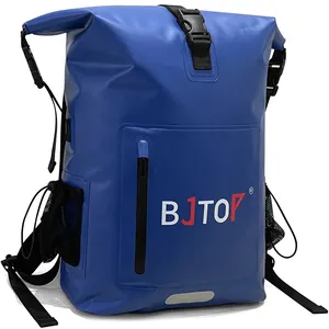 Mochila impermeável de PVC 30L para caça casual com logotipo personalizado para viagens, acampamento, caminhadas, esportes ao ar livre