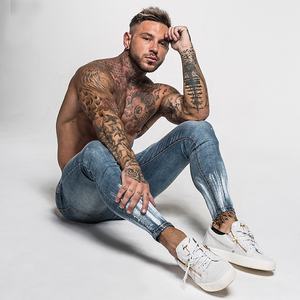 <span class=keywords><strong>Jeans</strong></span> attillati elasticizzati per <span class=keywords><strong>uomo</strong></span> all'ingrosso da <span class=keywords><strong>uomo</strong></span> - Product Image 5