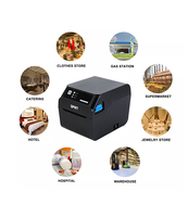 Impresora Térmica de Recibos de 80 mm con Interfaz USB, Compatible con Papel Térmico, en Stock