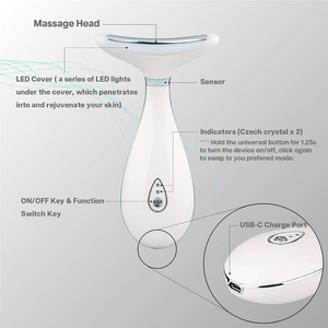 Masajeador de Belleza para Rejuvenecimiento de la Piel, Masajeador Facial y de Cuello con Calor para Antienvejecimiento, Estiramiento Facial y Reafirmación de la Piel - Product Image 3