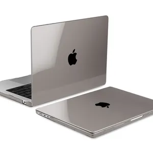 جراب لاب توب PC مصنوع من البلاستيك الشفاف بالكريستال بأكمام صلبة لأجهزة Macbook Air Pro 11 12 13 14 15 16 بوصة موديل رقاقة M1 M2 M3 موديل A2941 A2681