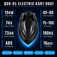 Jet ski électrique de loisir, 15 kW de puissance de pointe, batterie lithium 72V 50Ah, vitesse maximale de 60 km/h, monoplace, pour sports nautiques sur lac