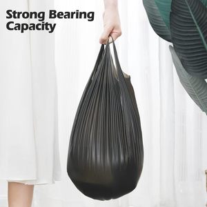 ถุงขยะพกพา Huamaohengchun, 60 ใบ ถุงขยะขนาดเล็กแบบหนาสำหรับสำนักงาน ถุงขยะสีดำแข็งแรง - Product Image 5