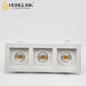 Forma <span class=keywords><strong>de</strong></span> tira Foco <span class=keywords><strong>de</strong></span> tres cabezales Foco LED Techo interior Empotrado GU10 Foco LED Casa <span class=keywords><strong>de</strong></span> iluminación - Product Image 1