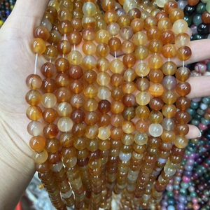 Gemya bán buôn Chất lượng cao tự nhiên Carnelian mã não đỏ lỏng tự nhiên hạt đối với trang sức làm DIY - Product Image 1