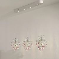 Lustre moderne à 3 lumières, rectangulaire, luxueux, créatif, en cristal, adapté au salon, à la table à manger, lustre LED