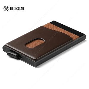 TILONSTAR TVC105 Portefeuille métallique mince et compact Anti-vol RFID Blocage Porte-cartes de luxe pour hommes Pop Up Porte-cartes de crédit - Product Image 3