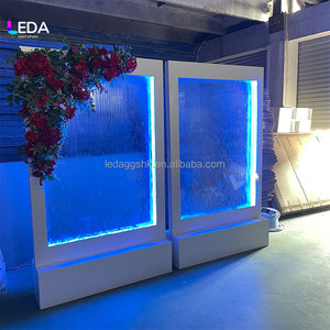LEDA Letrero de Bienvenida Metálico Desmontable con Efecto de Agua, Iluminado, para Bodas, Fondo de Cascada, Decoración Floral para Entrada de Recepción - Product Image 4