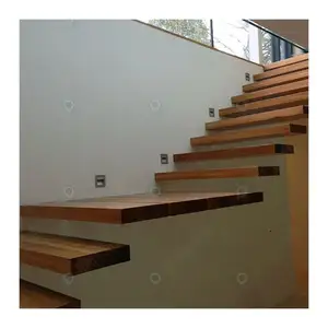 CBDMART Villa Design Suspend Stair Case Floating Straight Stairs Prefab Home Hotel Staircase Kit