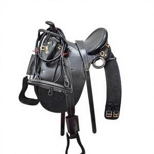 Silla de Montar Australiana Personalizable de Cuero Negro Premium con Madera para Caballos |   Exportador OEM de Sillas de Montar Western - Product Image 1