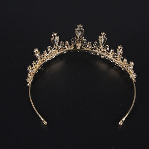 Élégant Plein Grand Strass Étincelant De Mariée Mariage Pageant Couronne Coiffe Princesse Couronne Cristal Alliage Cheveux Accessoires - Product Image 4