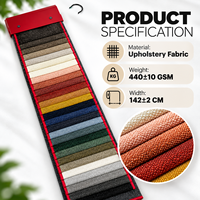Tissu d'ameublement bouclé épais 100 % polyester personnalisé pour canapé, vente en gros