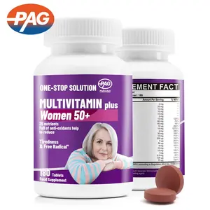 Supplement Manufacturer Vegetarian Non-Gmo Gluten Free Woman 50+ Max Lutein Minerals Tablet Multivitamin Tablets