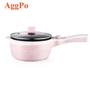 Electric Hot Pot Upgraded Non-Stick braten Pan Rapid Noodles Cooker 2L Mini Pot mit Temperature Control