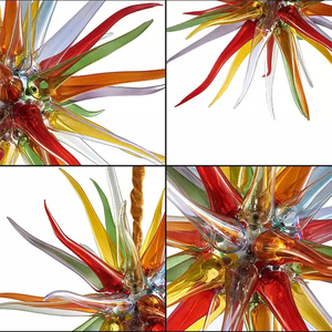 Lustre en verre moderne pour hall d'hôtel, villa, décoration personnalisée, grand projet, luxe, LED, 4100K, blanc neutre, CRI <span class=keywords><strong>50</strong></span> - Product Image 3