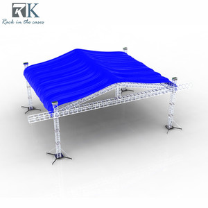 Estructura de aluminio plateada compatible con F34, sistema de truss piramidal para techo, truss de iluminación para escenario de 290x290 mm - Product Image 1