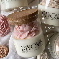 Großhandel Blumenförmige Rosen-Duftkerzen Luxuriöse Atmosphäre Valentinstag-Geschenk Aroma Benutzerdefinierte Duftnote