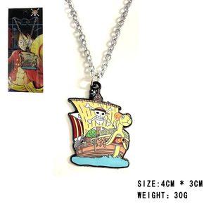 Llaveros de Aleación de Alta Calidad de 2 Colores con Diseño de Anime de One Piece: Sombrero de Paja, Tripulación de <span class=keywords><strong>Luffy</strong></span>, Thousand Sunny, Going Merry - Product Image 4