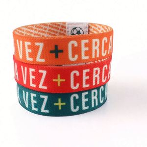 Pulsera y Brazalete Elástico de Tela de Poliéster de Moda, Económico y de Alta Calidad, para Eventos Publicitarios - Product Image 4