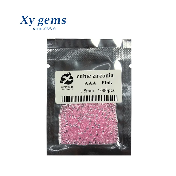 Beautiful Brilliant Cut Round Pink Cubic Zirconia Used of Handmade or Wax Casting Jewelry