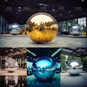 Inflatable Mirror Ball Mushroom Shiny <b>Balloons</b> Iridescent Gold Advertising for Christmas Party Events Decoration <b>Customized</b> Infl - Product Image 4