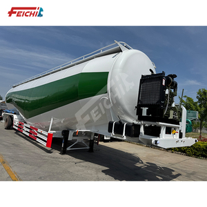 Hot bán New Loại 3 trục 2 khoang 85 khối bột Tank số lượng lớn xi măng Giao thông vận tải bán Trailer xe tải Trailer - Product Image 4