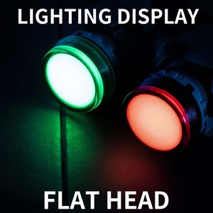 Husa <span class=keywords><strong>LED</strong></span> Power chỉ số đèn LAY6F-22DS chung thí điểm đèn 12V/24V/220V màu đỏ màu xanh lá cây màu vàng màu xanh nhựa chỉ số tín hiệu đèn - Product Image 6