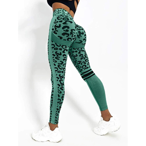Women Female <strong>Sexy</strong> High Waist Seamless Leopard Print Butt Lift <strong>Big</strong> <strong>Booty</strong> Scrunched Fitness Workout Running Yoga Pants <strong>Leggings</strong> - Product Image 6
