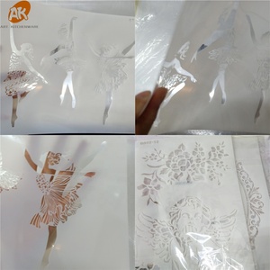 Pochoirs de décoration de gâteaux personnalisés <span class=keywords><strong>AK</strong></span> Mermaid, moules en plastique, pochoirs pour glaçage royal, pochoirs pour aérographe, pochoirs de dessin artistique - Product Image 3