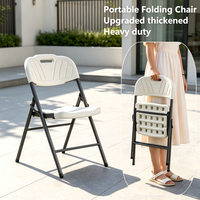 Chaise pliante portable en PP, imperméable et empilable, pour événements extérieurs, mariages, location, Wimbledon