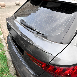 สปอยเลอร์หลังทรง Blade สำหรับ Audi A3 8Y Hatchback Sportback ปี 2020+ สีดำ Piano Black ลายคาร์บอนไฟเบอร์ วัสดุ ABS ติดตั้งที่ฝากระโปรงท้าย - Product Image 2