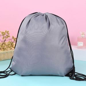 Wholesale 210D Folding Drawstring <b>Backpack</b> Water Resistant Shopping Bags with Stylish Drawstring Closure - Product Image 2