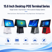 Terminal POS Táctil Capacitivo de 15.6 Pulgadas con Opciones de Impresora de 58mm y 80mm para Uso en Comercios, Restaurantes, Cajas Registradoras y Tiendas