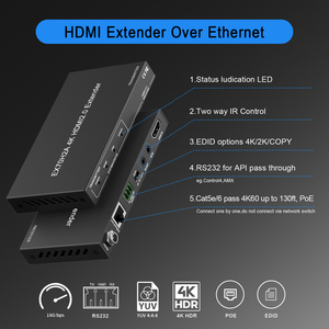 Extenseur <span class=keywords><strong>HDMI</strong></span> 4K <span class=keywords><strong>HDBaseT</strong></span> 40M 4K60Hz 4:4:4 HDR <span class=keywords><strong>HDMI</strong></span> sur Cat6 RS232 IR EDID - Product Image 6