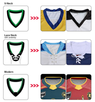 Dernier maillot de hockey sur glace à séchage rapide pour hommes Chemise rayée OEM de grande taille Personnalisable Uniforme de hockey sur glace d'équipe avec impression par sublimation