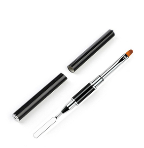 Pinceaux en nylon à double extrémité Vente en gros Extensions de vernis à ongles en gel pour l'<span class=keywords><strong>art</strong></span> des ongles Extensions cheveux plats Produits pour l'<span class=keywords><strong>art</strong></span> des ongles - Product Image 3