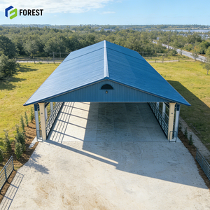 Almacén de Estructura de Acero, Centro de Distribución de Almacenamiento en Frío Ligero, Económico y Robusto, Estructura 50X50X12, Color Verde Prime - Product Image 1