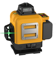 16 lignes 4D 360 °   Niveau laser vert rotatif autonivelant à lignes croisées, outil de mesure laser horizontal et vertical automatique