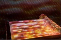 Layar LED Transparan Super Tipis P6 P8 Indoor Film Glass P10 Holografik Tak Terlihat untuk Jendela Toko