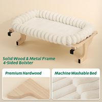 Haute qualité mémoire mousse Fiber Rectangle intérieur luxe chat fenêtre hamac lit perchoir pour fenêtre